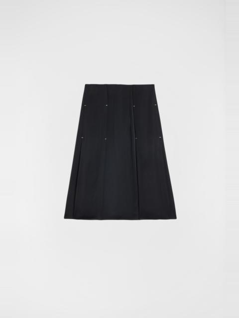 Jil Sander Fluid Viscose Pleated Skirt