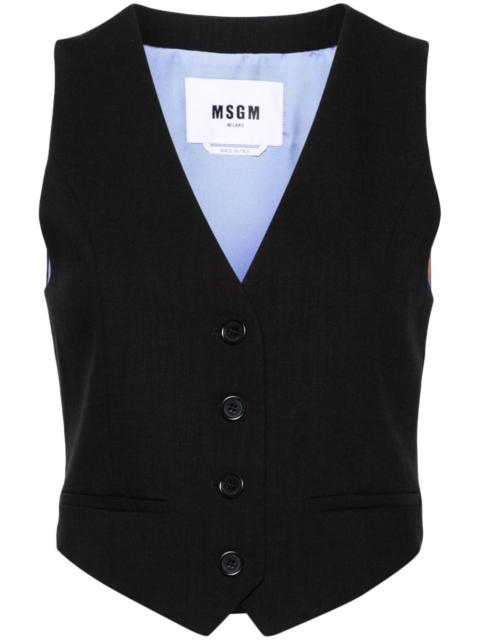 MSGM button-up tailored waistcoat