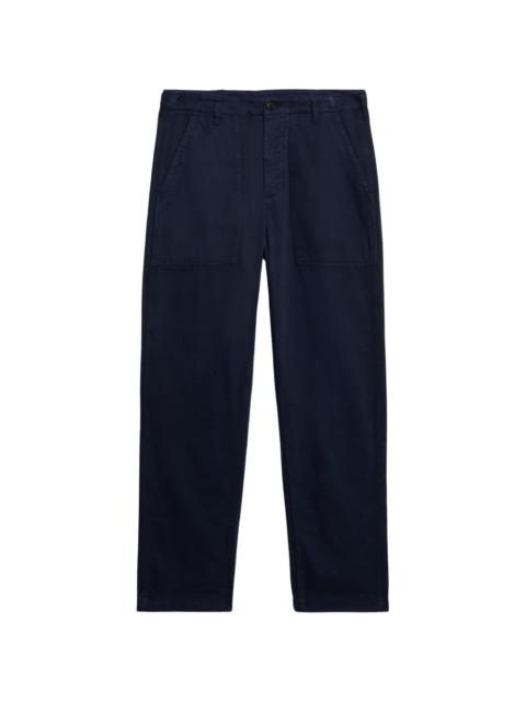 FORTELA Newfatigue patch-pocket herringbone trousers