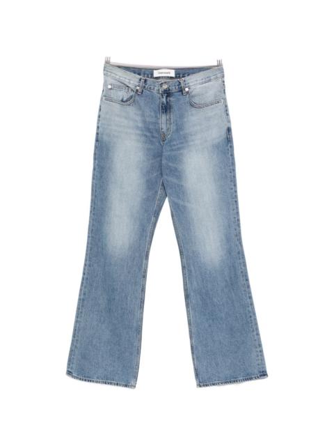 Tonywack cotton faded wide- leg jeans