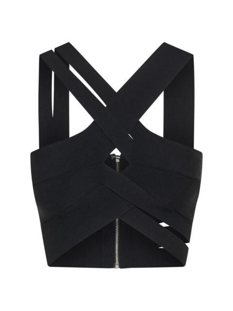 cut-out bralette-style top