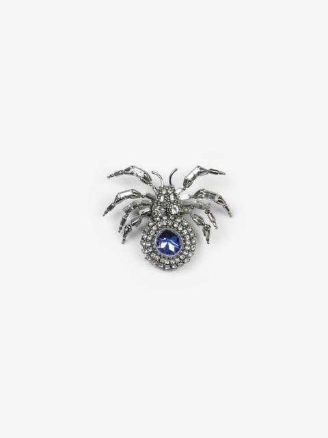 N°21 SPIDER BROOCH WITH CRYSTALS