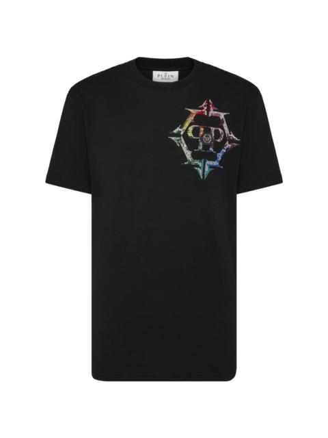 PHILIPP PLEIN logo-patch cotton T-shirt