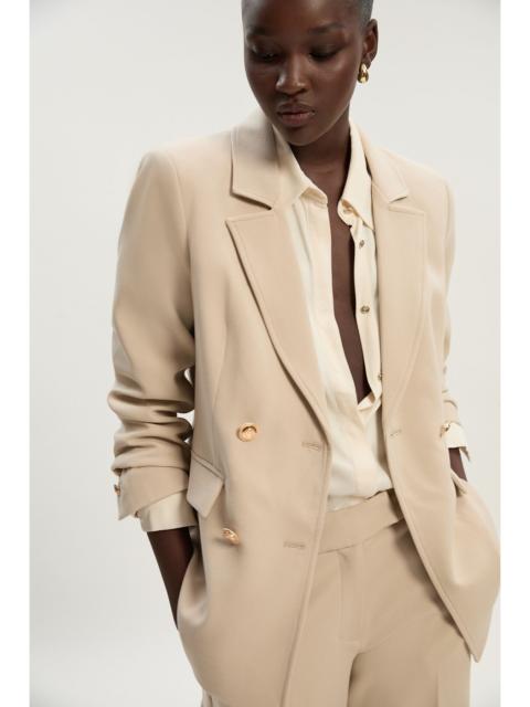 KAREN MILLEN Compact Stretch Essential Tailored Doubled Breasted Blazer