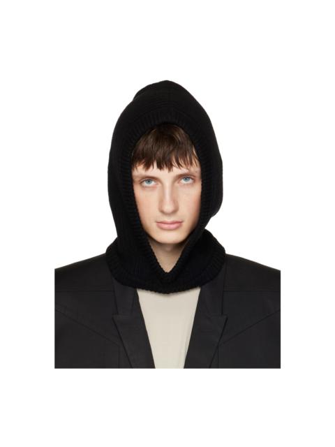 Rick Owens Black Hood Beanie