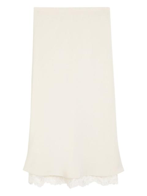 MARIA McMANUS lace bias midi skirt