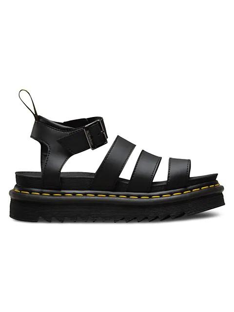 Dr. Martens 버클 70mm 평면 샌들