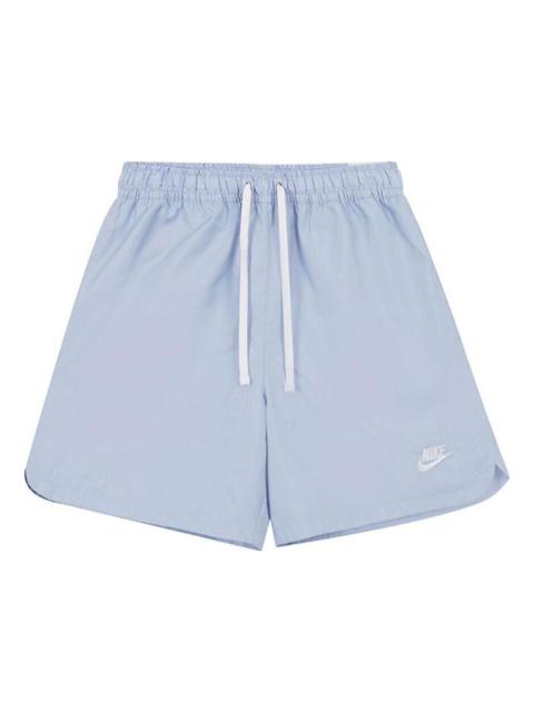 Nike Men's Nike Sportswear Sport Essentials Solid Color Lacing Straight Sports Shorts Blue DM6830-548