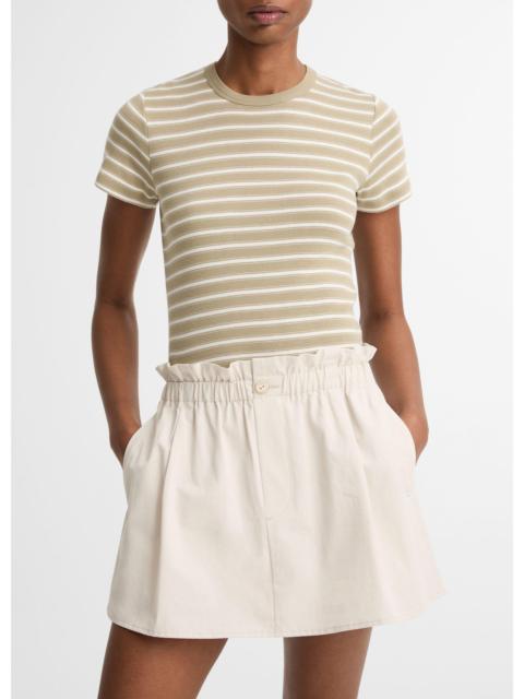 Vince Striped Pima Cotton-Blend '90s Shrunken T-Shirt
