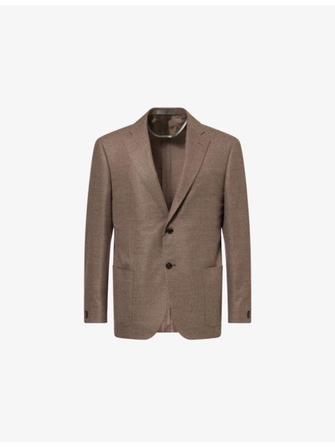 CORNELIANI Single-Breasted Notch-Lapel Virgin-Wool Jacket