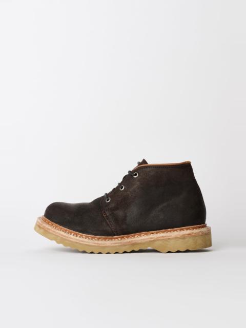 Our Legacy Chukka Boot Dark Choco Waxy Suede