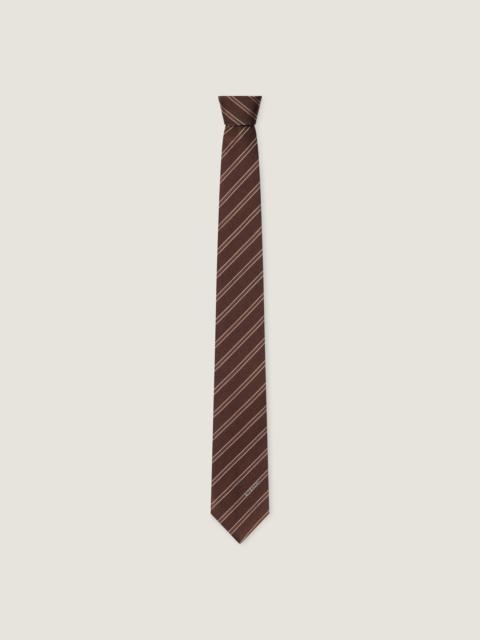 Givenchy THIN STRIPES TIE IN SILK GROS GRAIN