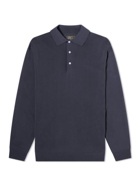 Beams Plus 12g Knit Long Sleeve Polo