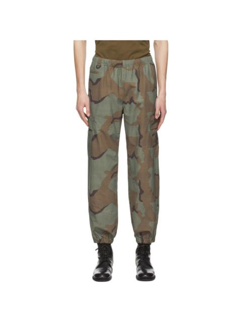 UNDERCOVER Green Nylon Cargo Pants