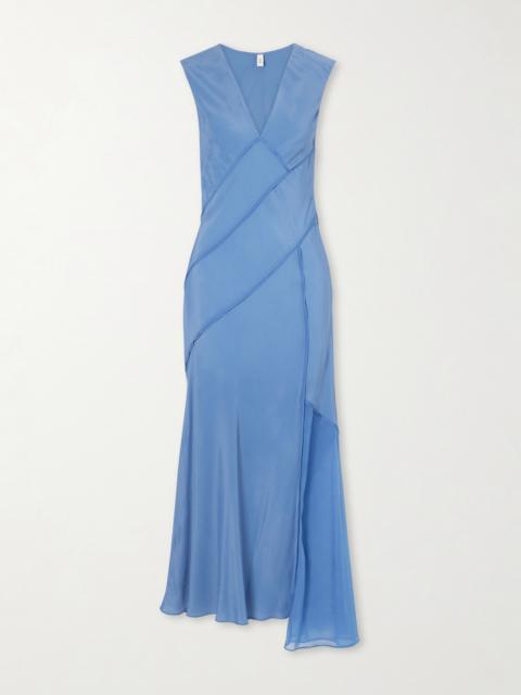 SIR. Elin Paneled Crepe De Chine Gown