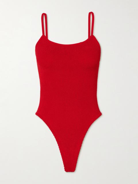 Hunza G Petra Seersucker Swimsuit