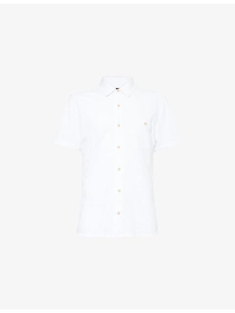 PAIGE Carillo Short-Sleeve Cotton Shirt