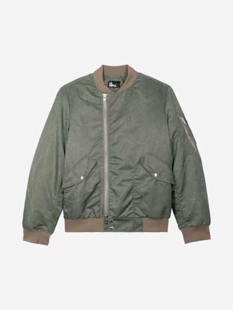 The Kooples KHAKI MARBLE-EFFECT BOMBER