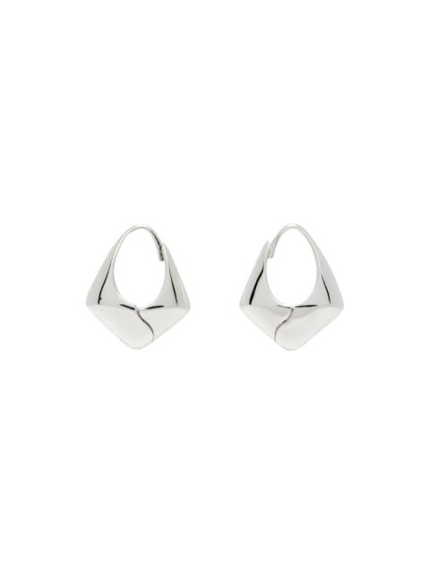 Sophie Buhai Silver Large Pyramid Hoop Earrings