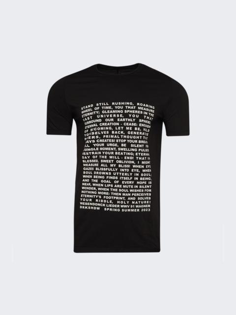 Rick Owens DRKSHDW 텍스트 인쇄 티셔츠