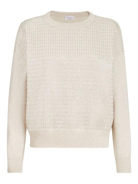 Brunello Cucinelli check-pattern sweater