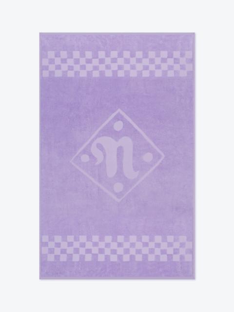 Nanushka TOTEM - Cotton-jacquard towel - Lilac