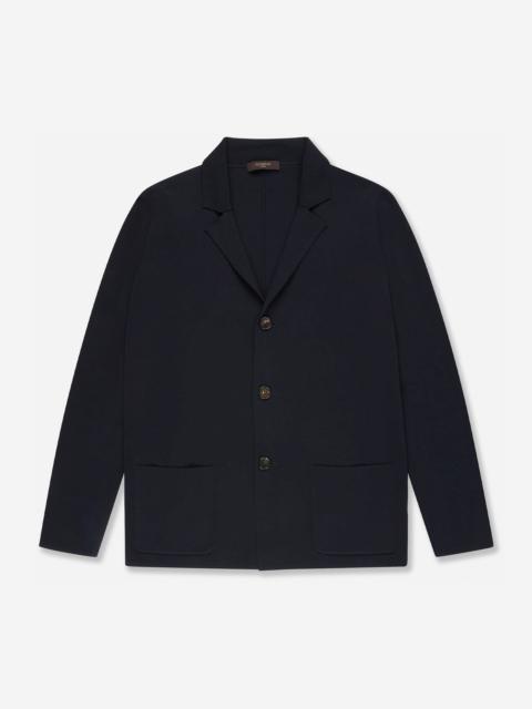 SLOWEAR Slim fit cotton crepe jacket
