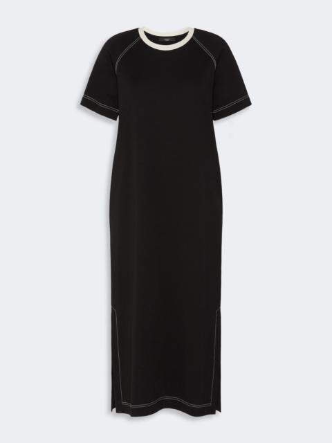 WEEKEND Max Mara OSCURI Long cotton-blend jersey dress - BLACK