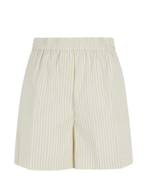 HERSKIND Alma striped elasticated-waist shorts
