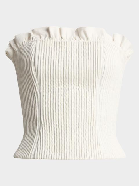Ralph Lauren Fisher Lambskin Bustier