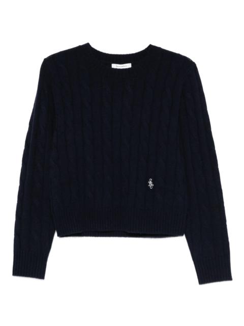 Sporty & Rich Sporty & Rich Cable-knit Sweate