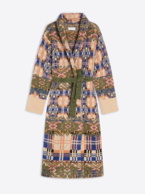 Dries Van Noten PATCHWORK WOOL CARDIGAN