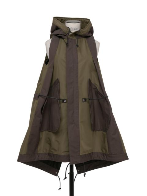 【送料&関税込】Sacai Drawstring Hem Hooded Vest NYLON TWILL HOODIE VEST for Women - Sacai sale | Biffi