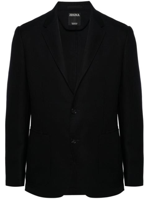 ZEGNA single-breasted wool blazer