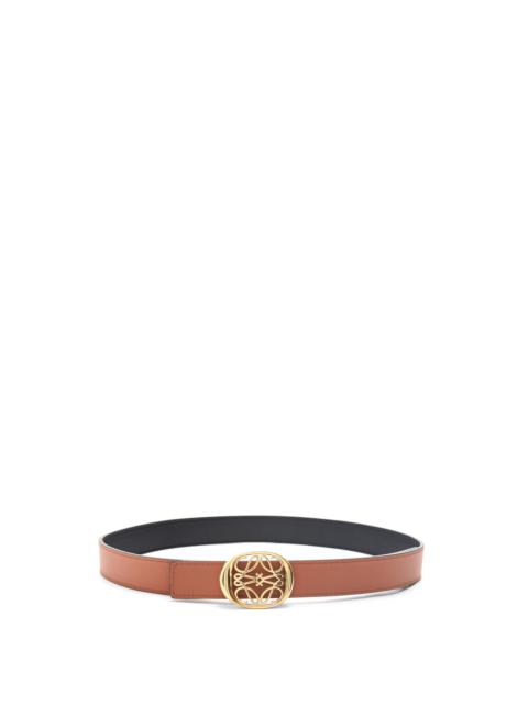 Loewe Reversible Anagram Ellipse belt in smooth calfskin