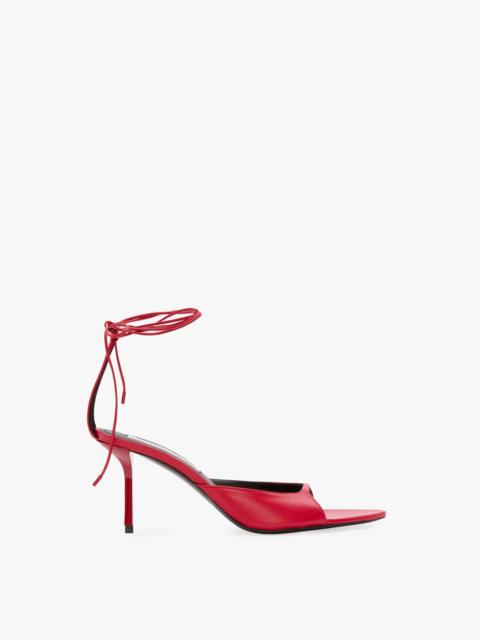 Victoria Beckham Eliza Stiletto Sandal 75 In Red Leather