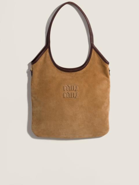 Miu Miu Ivy suede tote bag