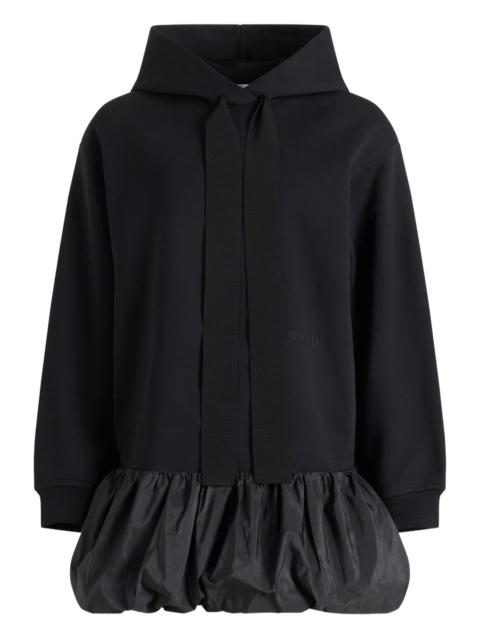 PATOU Patou Ruffle-hem Hoodie Midi Dress