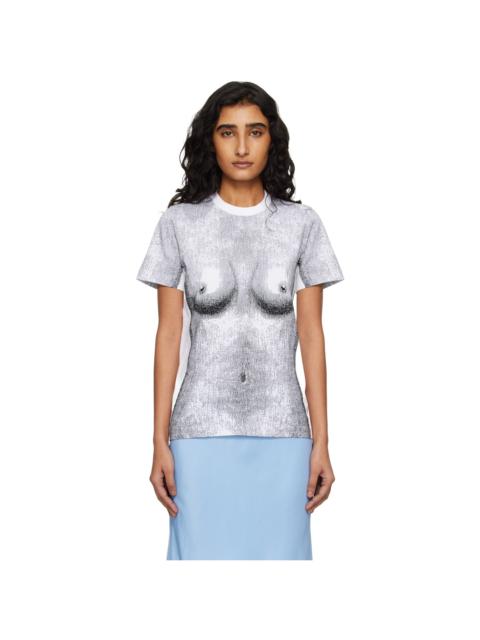 Moschino SSENSE Exclusive White Stretch Cotton Jersey T-shirt