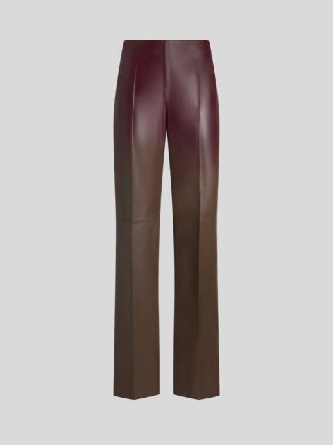 Etro DEGRADÉ LEATHER TROUSERS