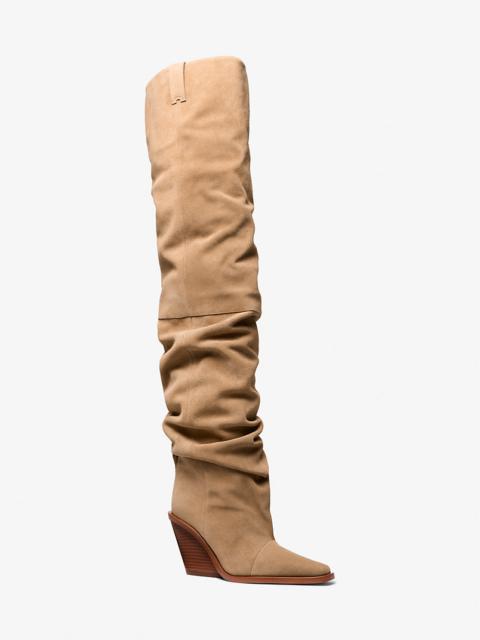 MICHAEL KORS Noemie Suede Over-the-Knee Boot