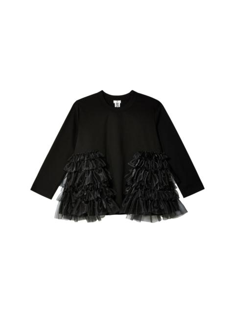 Noir Kei Ninomiya ruffle-embellished cotton jacket