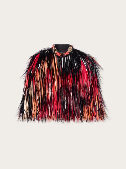 PUCCI EMBROIDERED CAPE JACKET