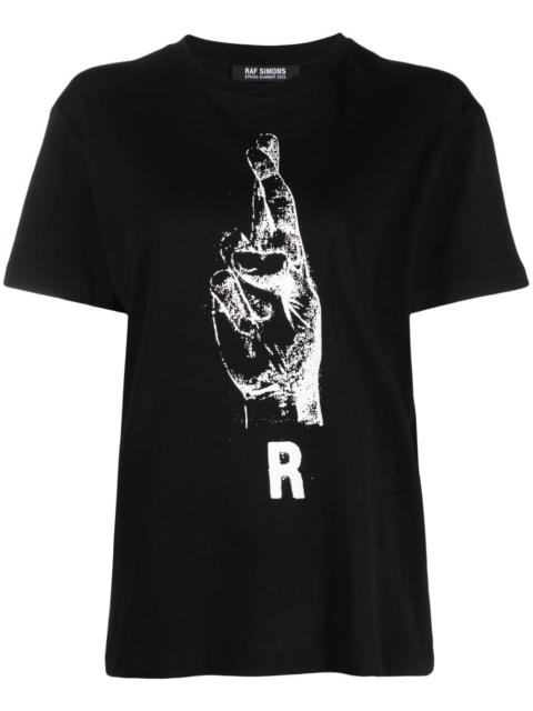 Raf Simons graphic-print cotton T-shirt