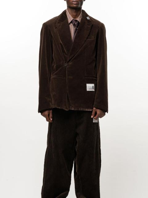 Maison MIHARAYASUHIRO Switch Front Corduroy Tailored Jacket