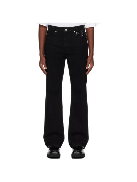 Wooyoungmi Black Long Straight Jeans
