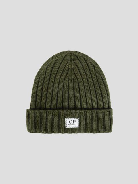 Extra Fine Merino Wool Logo Beanie