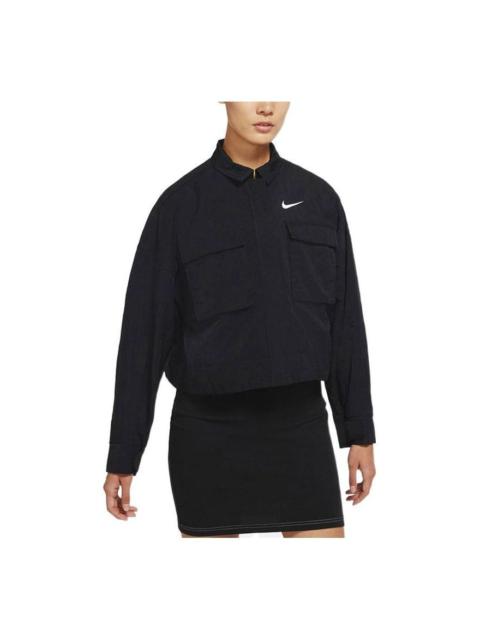 Nike SS22 Big Pocket Short Jacket Autumn Black DM6244-010