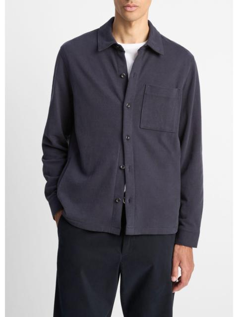 Vince Heavy Sueded Cotton Shirt Jacket