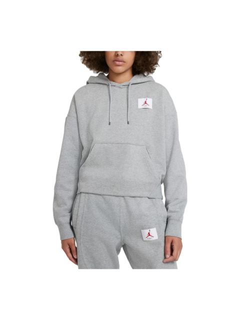 Jordan (WMNS) Air Jordan Fleece Hoodie 'Grey' DB9067-063